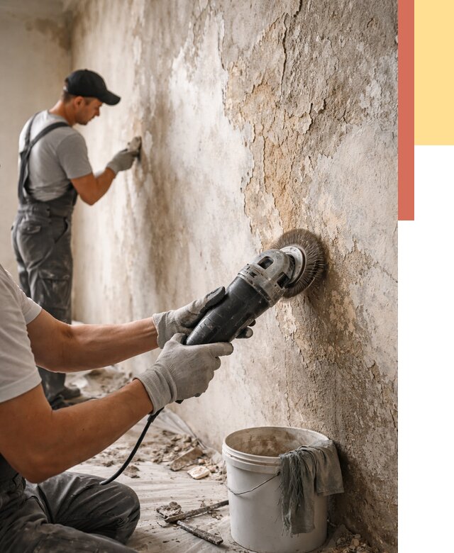 Снятие и удаление краски со стен в грозном от 2155 руб. — ОТДЕЛОЧНИК-Грз