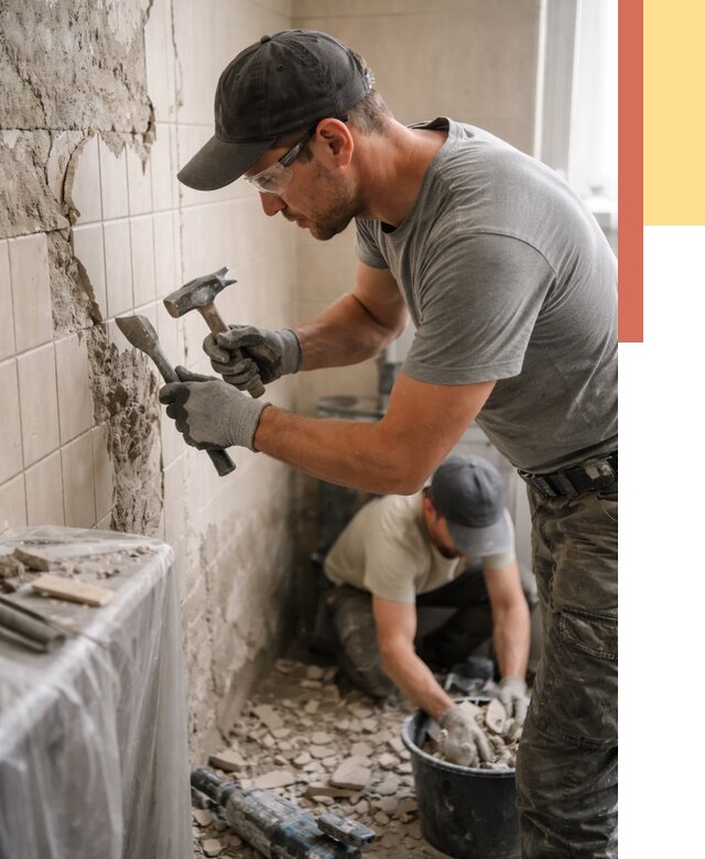 Демонтаж плитки со стен в грозном от 872 руб. — быстро и недорого | ОТДЕЛОЧНИК-Грз