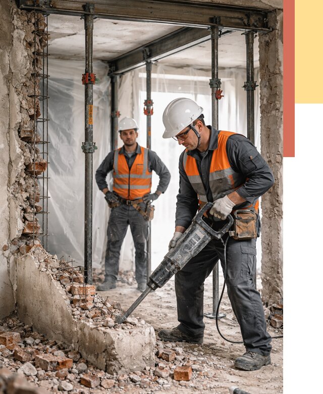 Снос несущих стен в грозном от 10518 руб. — демонтаж несущей стены под ключ | ОТДЕЛОЧНИК-Грз