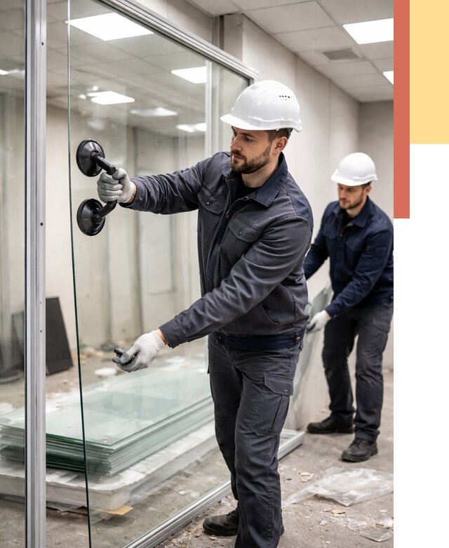 Демонтаж стеклянных перегородок в грозном от 3284 руб. — быстро и недорого | ОТДЕЛОЧНИК-Грз