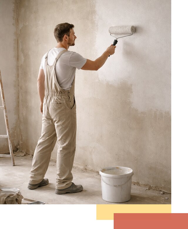 Грунтовка стен под отделку в грозном профессиональным раствором