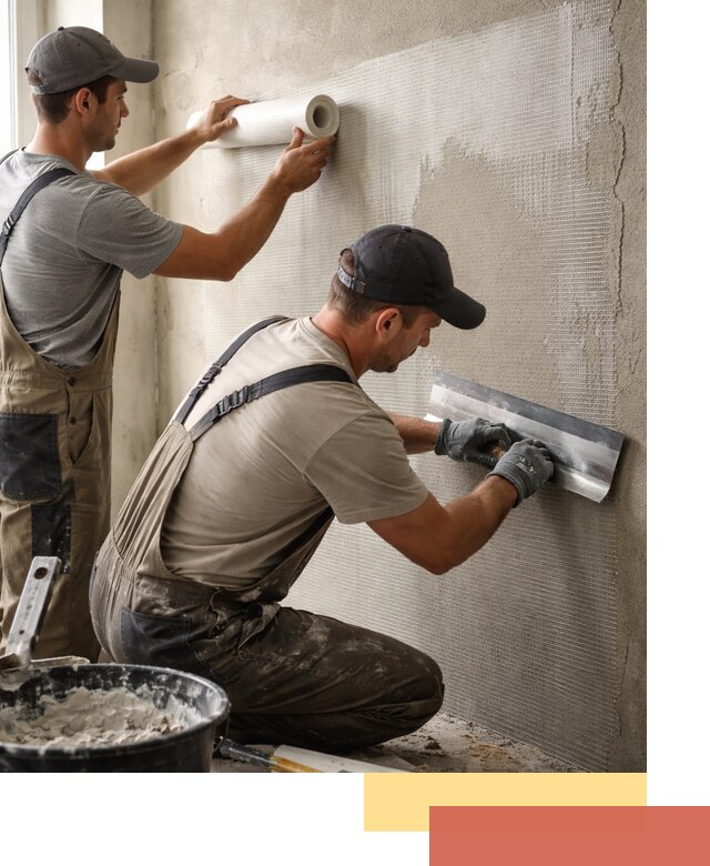 Армирование стен стеклосеткой в грозном для прочной отделки