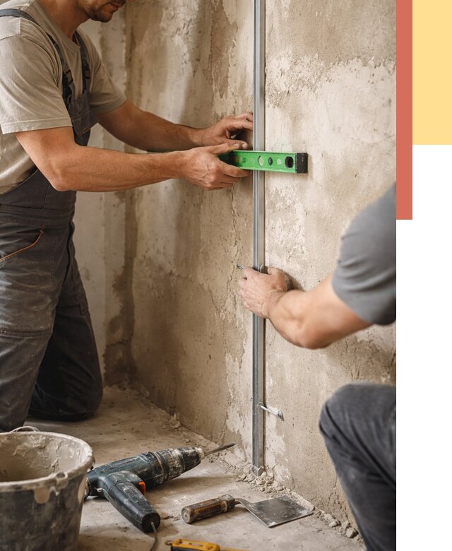 Установка штукатурных маяков в грозном от 7183 руб. — быстро и недорого | ОТДЕЛОЧНИК-Грз