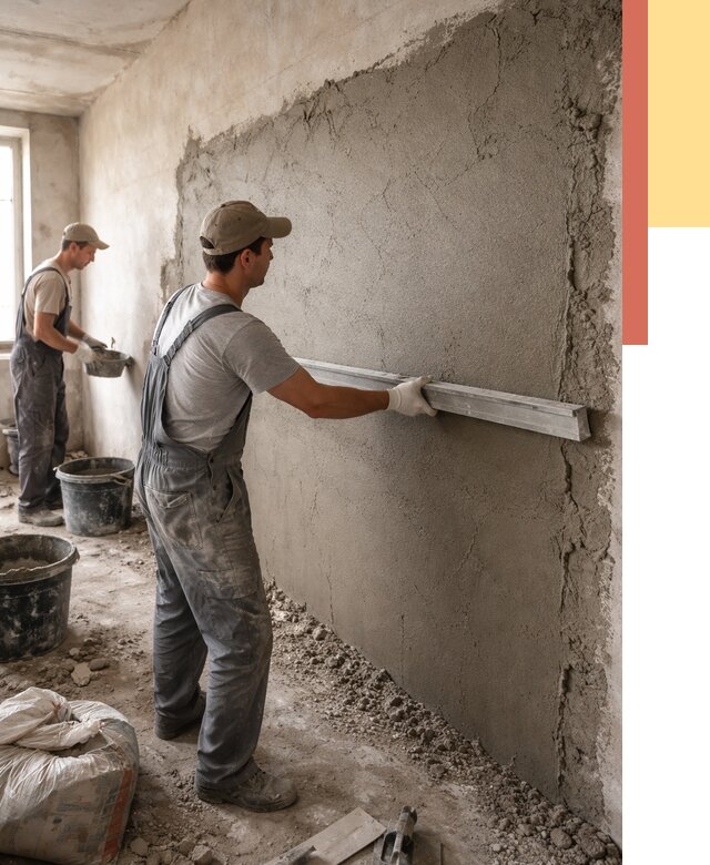 Цементная штукатурка стен в грозном от 4617 руб/м2 — быстро и недорого | ОТДЕЛОЧНИК-Грз