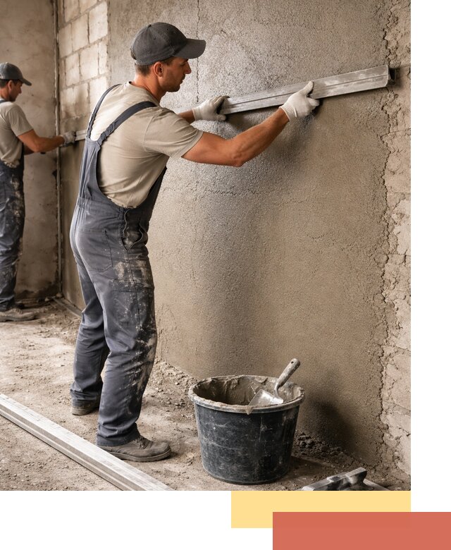 Штукатурка стен цементно-песчаная в грозном профессионально