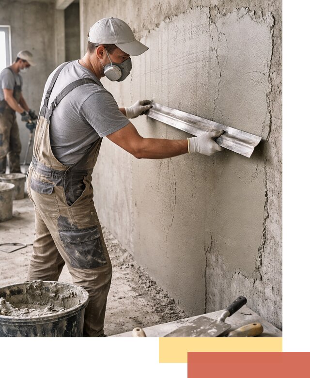 Штукатурка бетонных стен в грозном качественно и долговечно