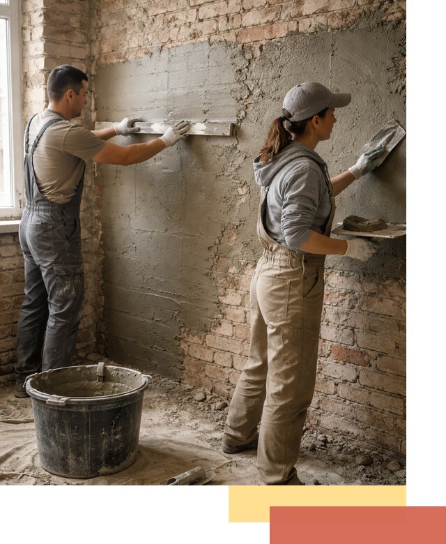 Штукатурка кирпичных стен в грозном — качественно и надежно