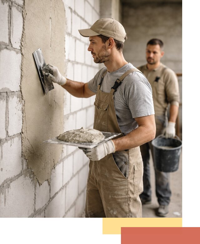 Штукатурка стен из газобетона в грозном под ключ