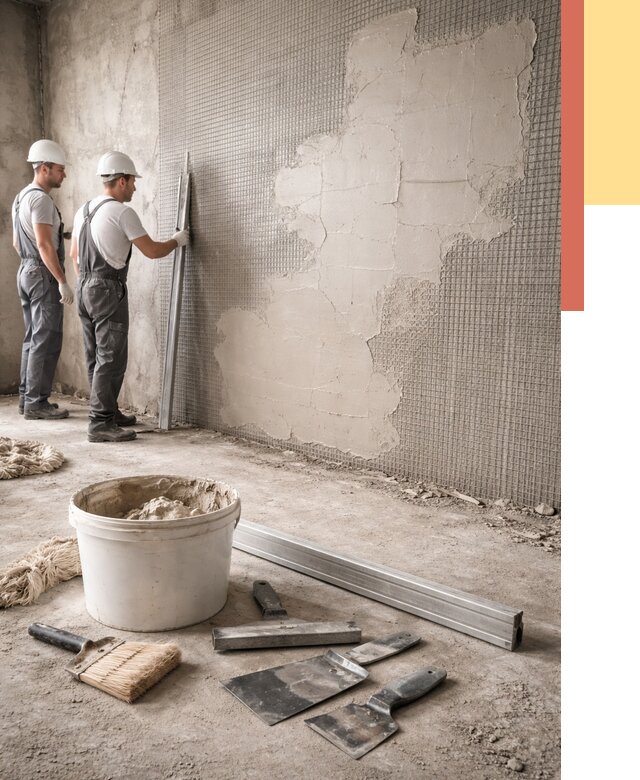 Штукатурка стен по сетке в грозном от 5644 руб./м2 — быстро и недорого | ОТДЕЛОЧНИК-Грз