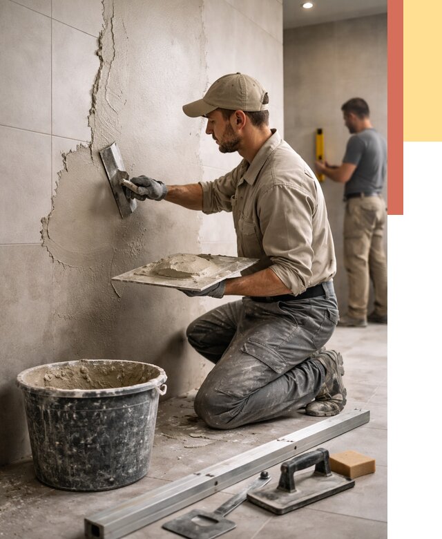 Штукатурка стен в ванной в грозном от 4617 руб./м² — выравнивание под ключ | ОТДЕЛОЧНИК-Грз