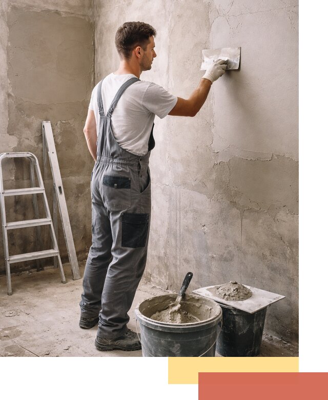 Штукатурка стен в ванной под ключ в грозном