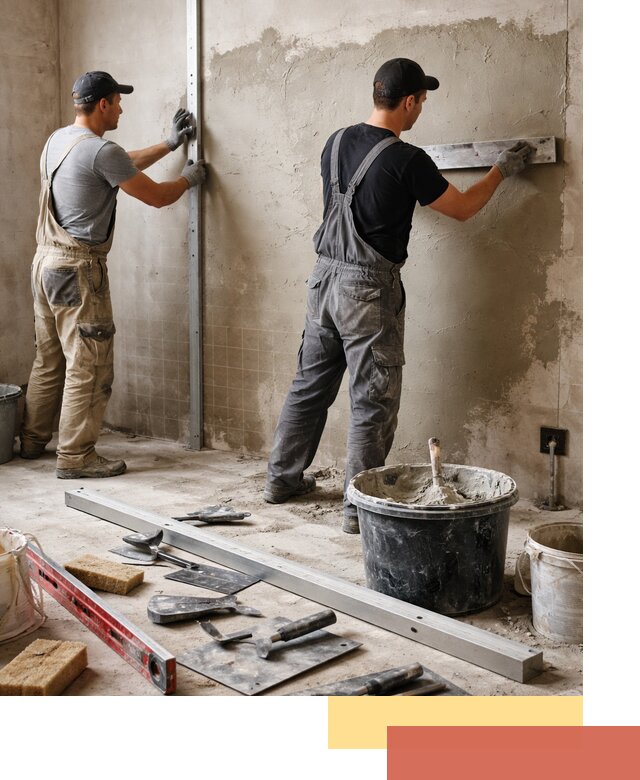 Профессиональная штукатурка стен под плитку в грозном