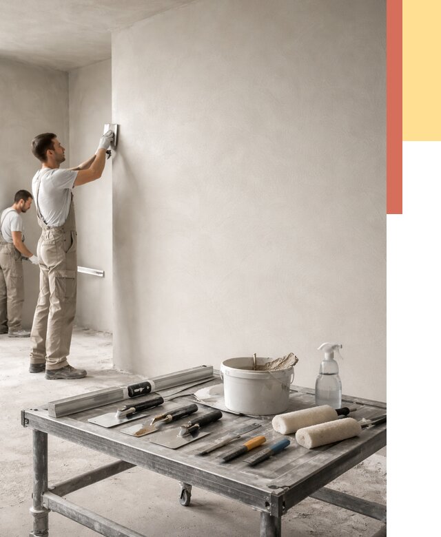 Штукатурка стен под покраску в грозном от 4617 руб./м² — качественно и недорого | ОТДЕЛОЧНИК-Грз