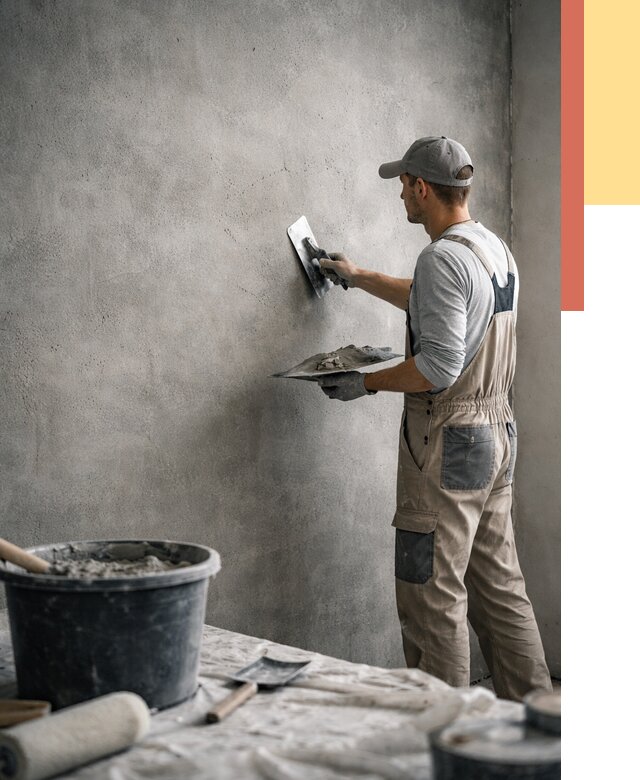 Декоративная штукатурка под бетон в грозном от 2565 руб./м² — нанесение под ключ | ОТДЕЛОЧНИК-Грз