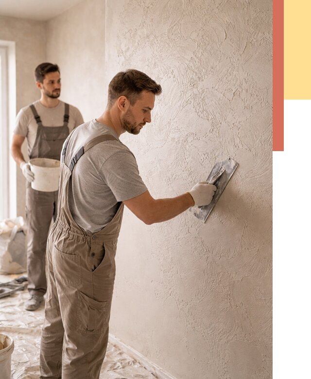 Фактурная штукатурка стен в грозном от 4310 руб./м² — заказать под ключ | ОТДЕЛОЧНИК-Грз