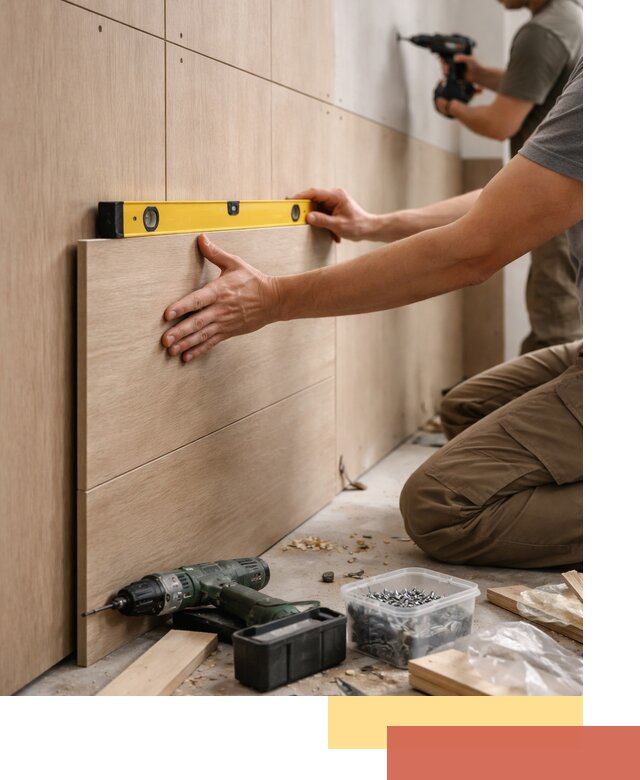 Профессиональный монтаж МДФ панелей на стены в грозном