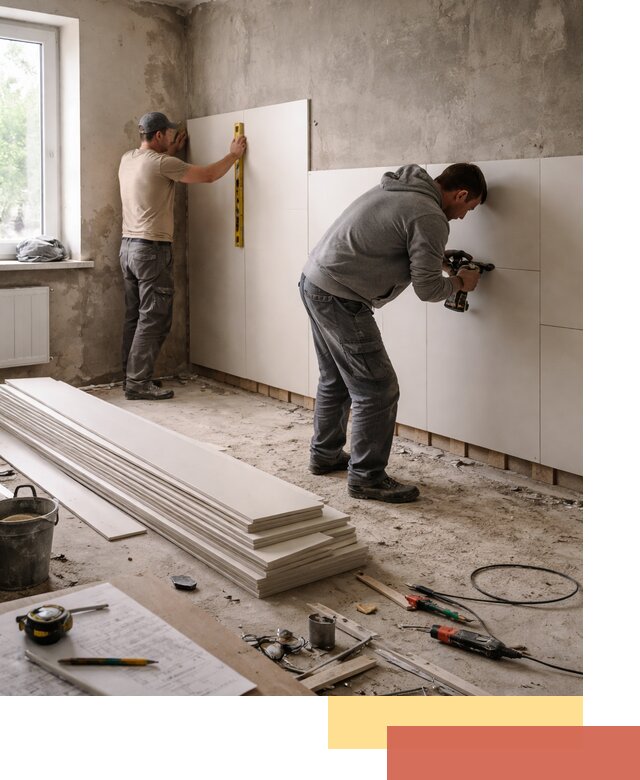 Монтаж ПВХ панелей на стены в грозном качественно и быстро