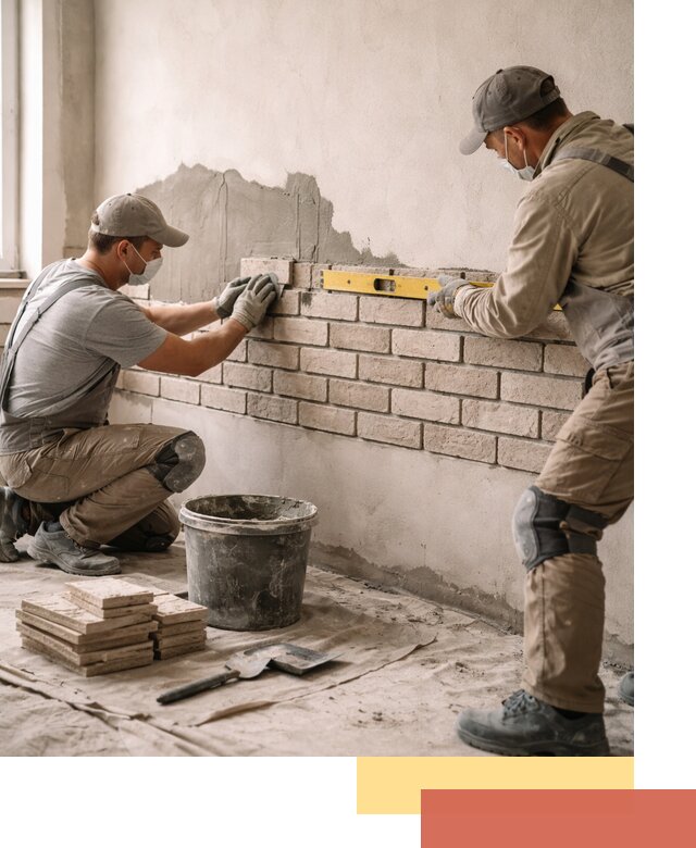 Монтаж декоративного кирпича профессионально в грозном