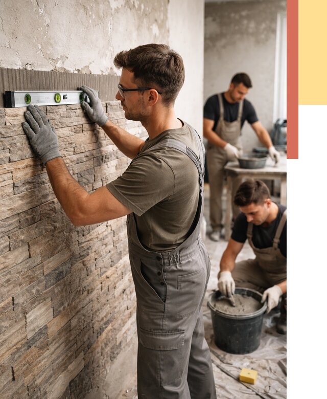 Монтаж искусственного камня в грозном от 4617 руб. под ключ | ОТДЕЛОЧНИК-Грз