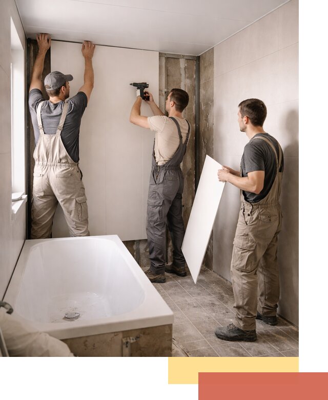 Отделка ванной панели ПВХ профессионально в грозном