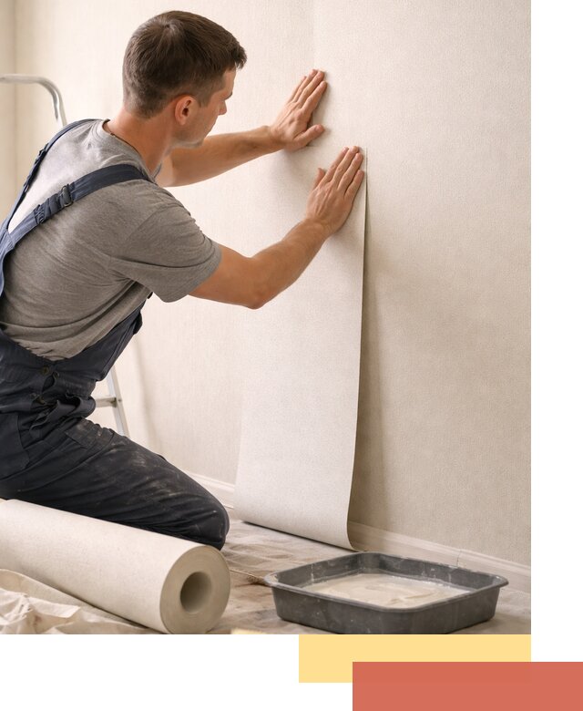 Поклейка флизелиновых обоев в грозном качественно и быстро