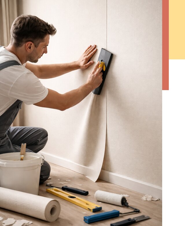 Поклейка виниловых обоев в грозном от 4617 руб. | Быстро и недорого — ОТДЕЛОЧНИК-Грз