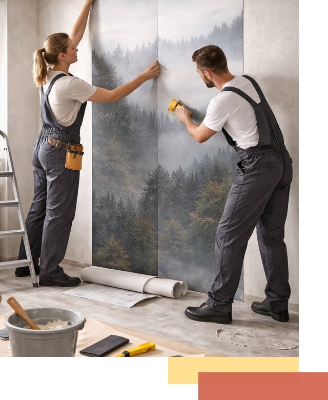 Поклейка фотообоев профессионально в грозном под ключ