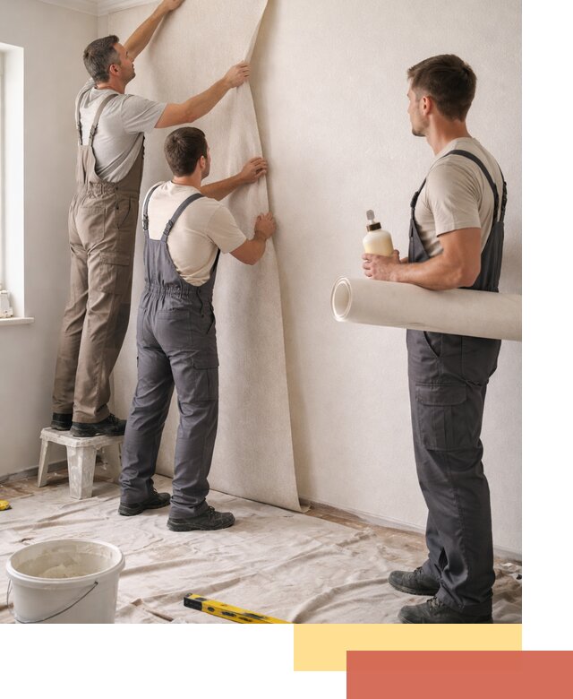 Оклейка стен обоями в грозном — качественно и профессионально