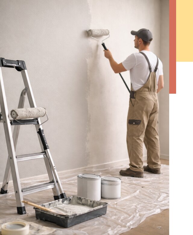 Покраска стен латексной краской в грозном от 4617 руб. за м2 | ОТДЕЛОЧНИК-Грз