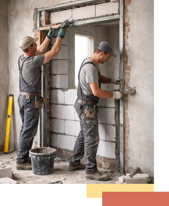 Закладка дверного проема под ключ в грозном: демонтаж, монтаж, отделка