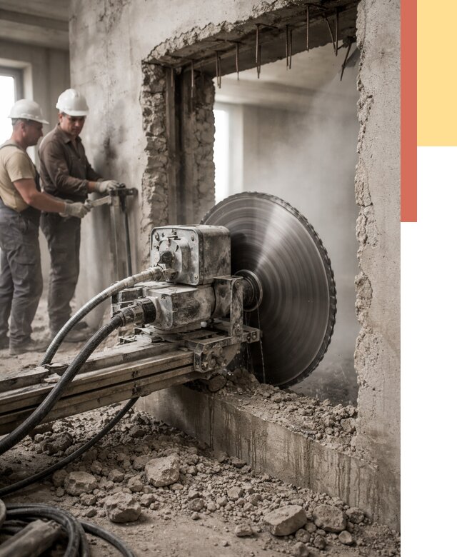 Алмазная резка проемов в грозном от 4617 руб. быстро и недорого | ОТДЕЛОЧНИК-Грз