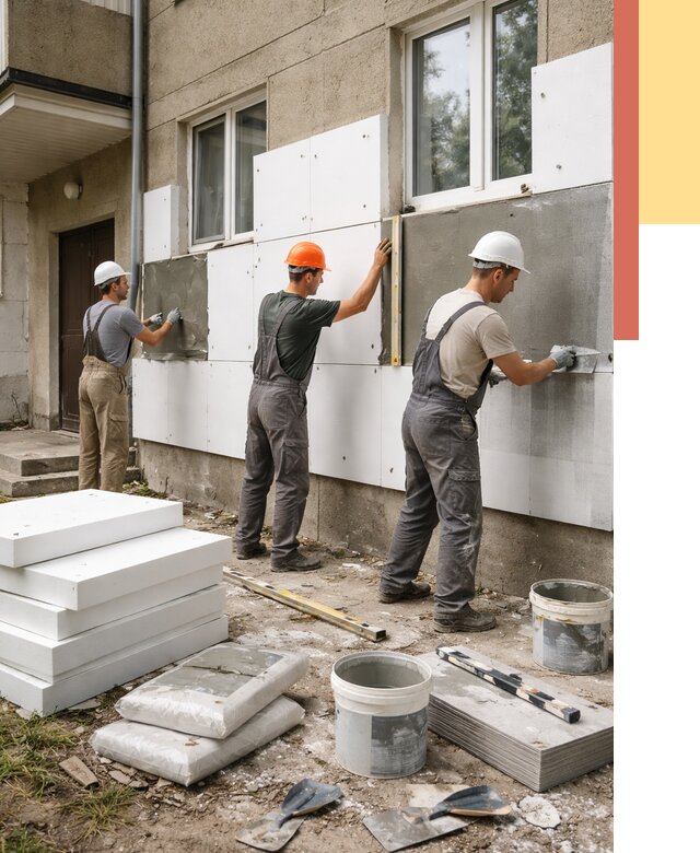 Утепление стен пенопластом в грозном от 1796 руб. — недорого и под ключ | ОТДЕЛОЧНИК-Грз