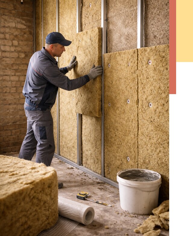 Утепление стен минватой в грозном от 1385 руб./м2 — недорого и быстро | ОТДЕЛОЧНИК-Грз