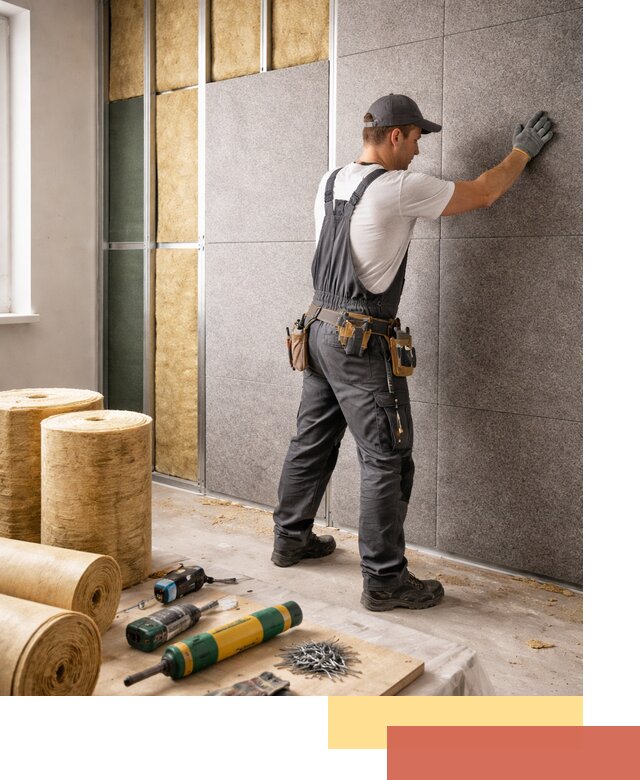 Профессиональная шумоизоляция стен в грозном для квартиры и офиса