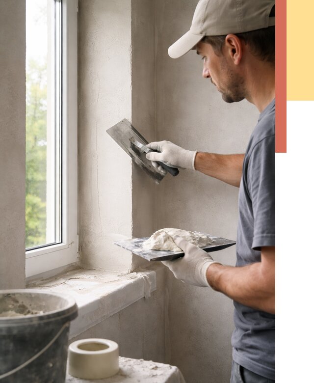 Штукатурка откосов в грозном от 4617 руб/м² — услуги и выравнивание под ключ | ОТДЕЛОЧНИК-Грз