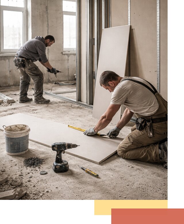 Кладка перегородок из ПГП под ключ в грозном