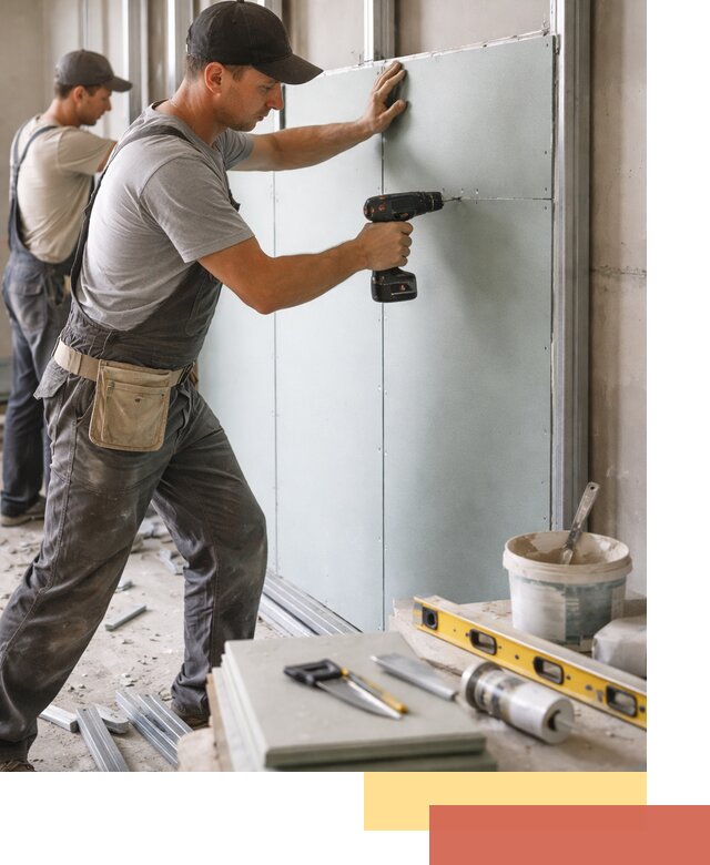 Кладка влагостойких перегородок ПГП в грозном