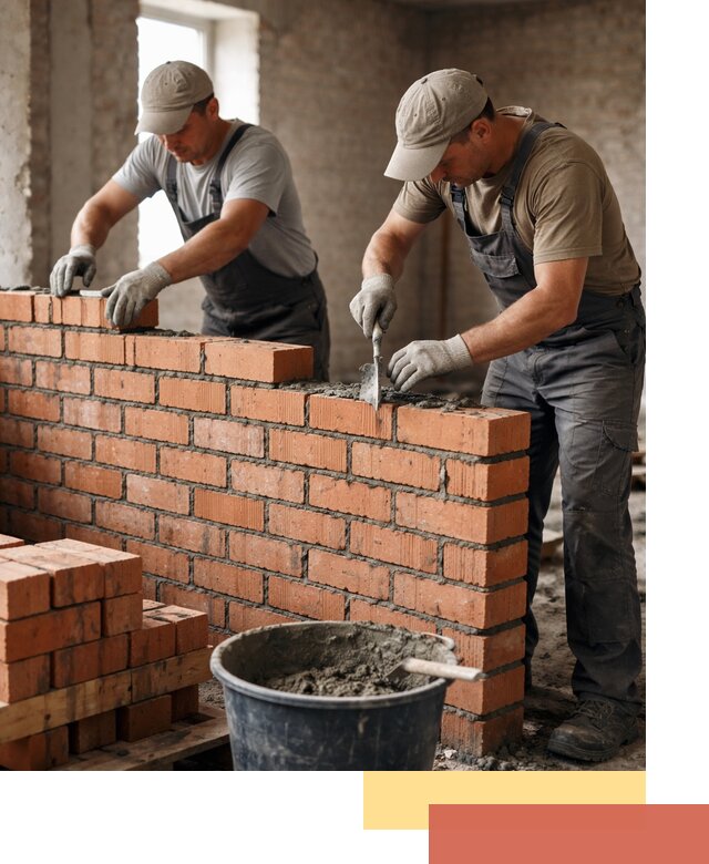 Кладка кирпичных перегородок под ключ в грозном