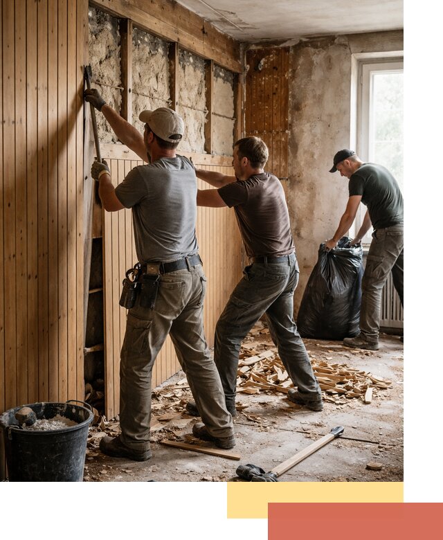 Демонтаж вагонки и вывоз материалов в грозном