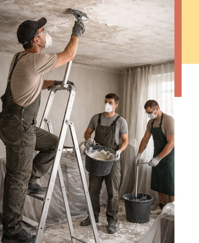 Удаление побелки с потолка в грозном от 2565 руб. быстро и недорого | ОТДЕЛОЧНИК-Грз