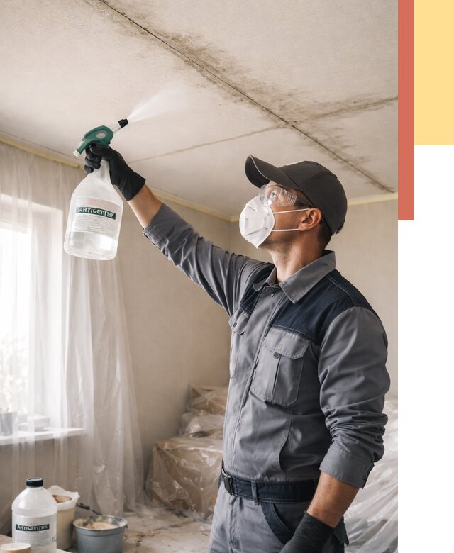 Антисептическая обработка потолка в грозном от 2565 руб. | ОТДЕЛОЧНИК-Грз