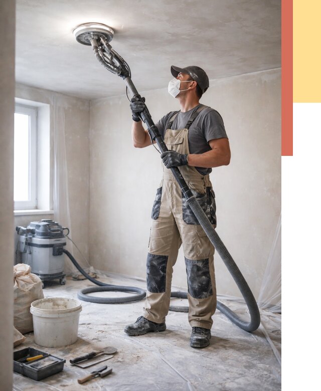 Шлифовка потолка в грозном от 3591 руб. — услуги шлифования потолка | ОТДЕЛОЧНИК-Грз