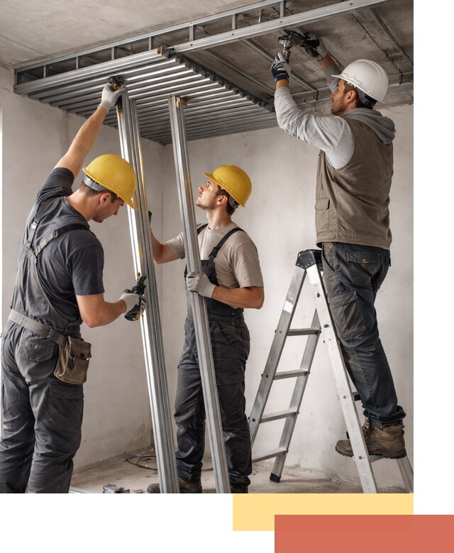 Монтаж реечного потолка под ключ в грозном