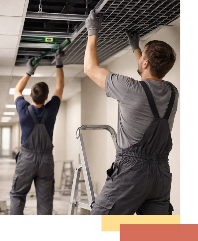 Монтаж потолка Грильято в грозном: установка под ключ качественно