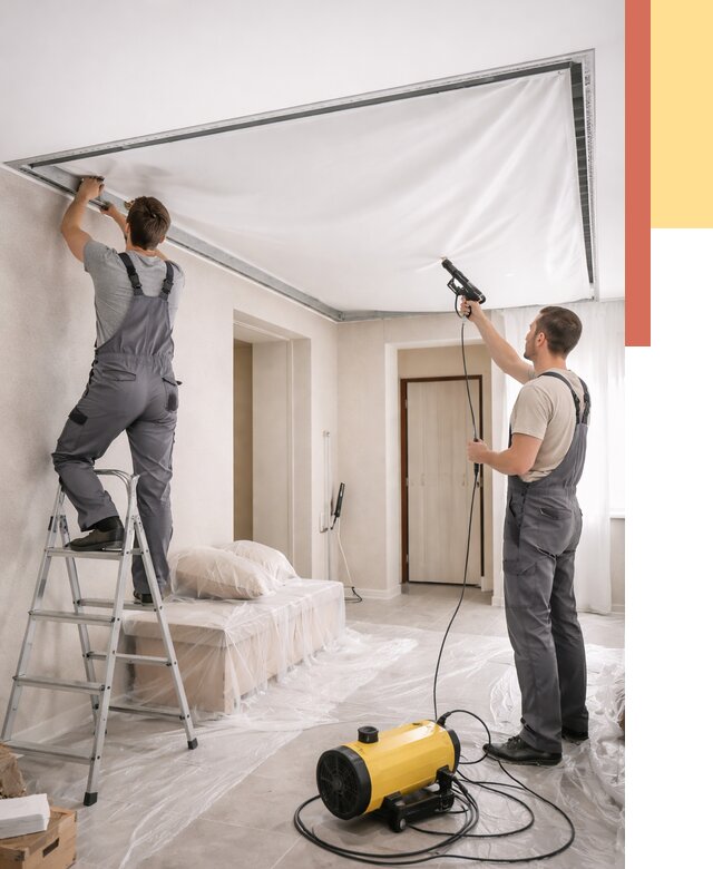 Монтаж натяжного потолка в прихожей в грозном от 2719 руб. под ключ | ОТДЕЛОЧНИК-Грз