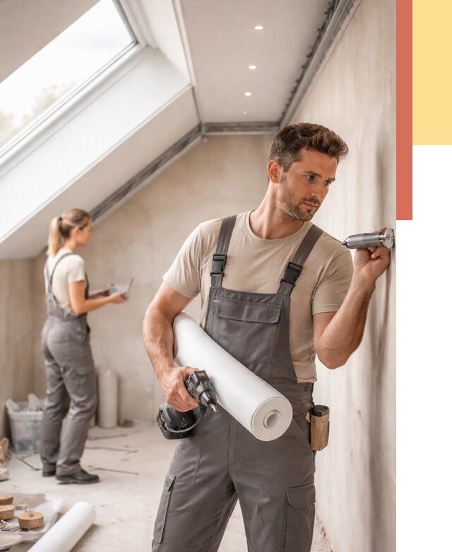 Монтаж натяжного потолка на мансарде в грозном от 3591 руб. | ОТДЕЛОЧНИК-Грз