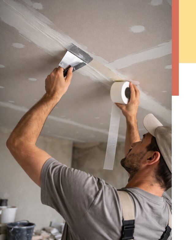 Обработка швов потолка ГКЛ в грозном от 7696 руб. под ключ | ОТДЕЛОЧНИК-Грз