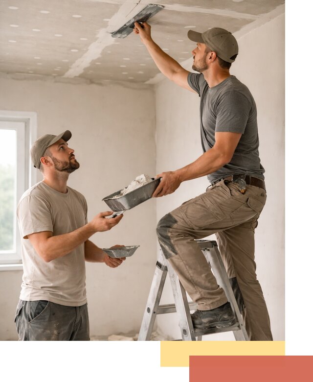 Шпаклевка потолка из гипсокартона в грозном качественно и быстро