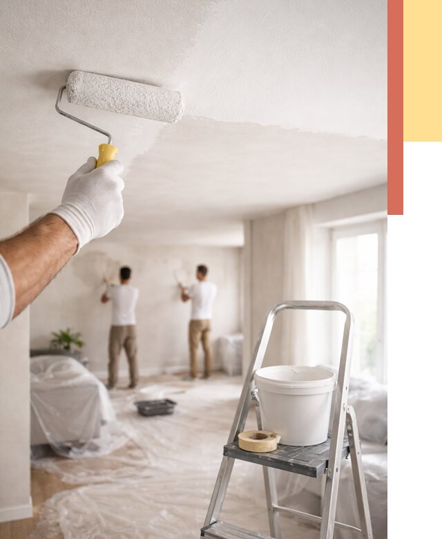 Покраска потолка акриловой краской в грозном от 2565 руб. | ОТДЕЛОЧНИК-Грз