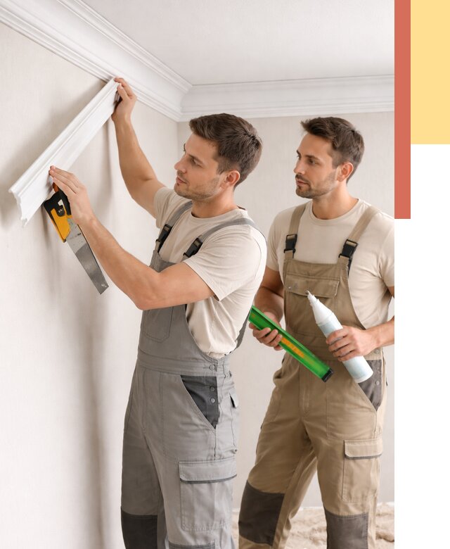 Монтаж потолочного плинтуса в грозном от 2360 руб. — быстро и недорого | ОТДЕЛОЧНИК-Грз